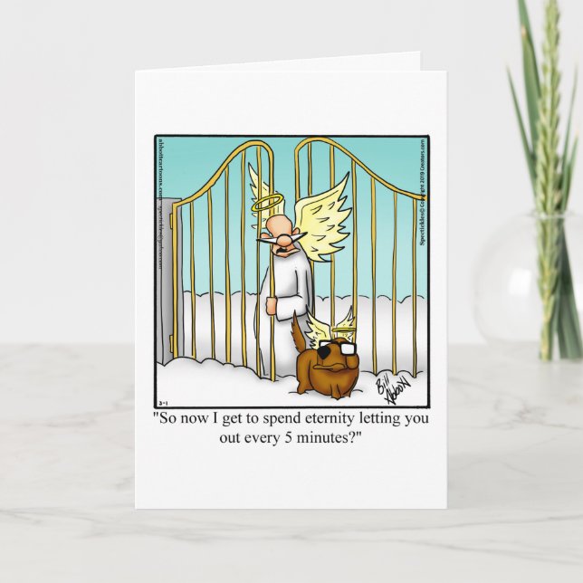 Funny Hi And Hello Humour Greeting Card (Front)