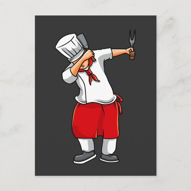 Funny Hibachi Chef Japanese Cook Food Lover Postcard (Front)