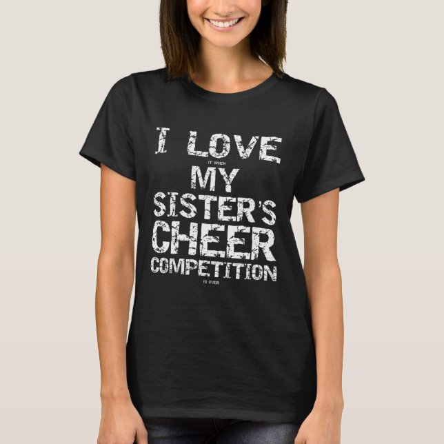 Funny Hidden Text Joke Cheer Competition Gift For  T-Shirt (Front)