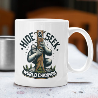 Funny Hide & Seek World Champion Bigfoot Coffee Mug