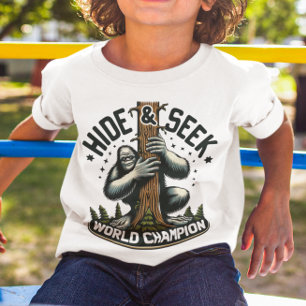 Funny Hide & Seek World Champion Bigfoot T-Shirt