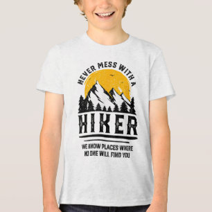 Funny Hiker Gift Hiking Lover Outdoor Quote _1 Tri-Blend Shirt