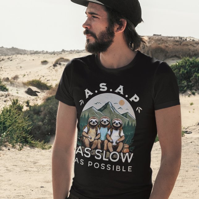 Funny Hikers Quote Sloth Hiking Team Outdoors T-Shirt (Creator Uploaded)