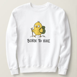 Funny Hiking Bird Cartoon Sweatshirt