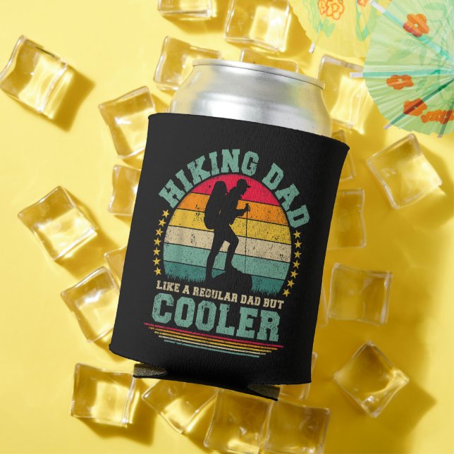 Funny Hiking Dad Like A Regular Dad Hiking Can Cooler (In Situ Summer)