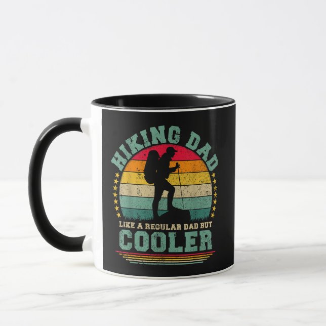 Funny Hiking Dad Like A Regular Dad Hiking Mug (Left)