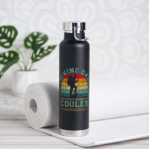 Funny Hiking Dad Like A Regular Dad Hiking Water Bottle