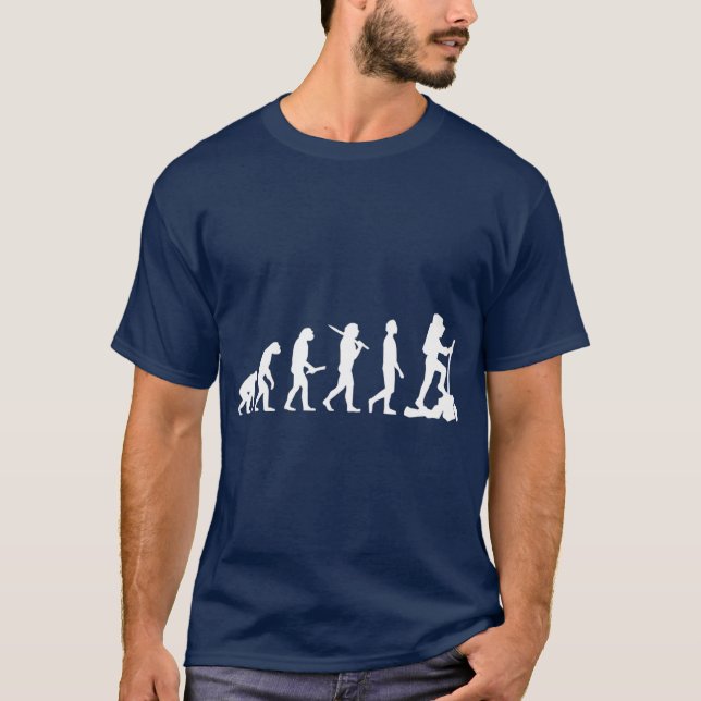 Funny hiking evolution  gift for hikers T-Shirt (Front)
