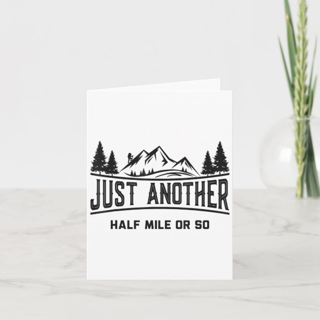 Funny Hiking, Just Another Half Mile Or So, Mounta Card (Front)