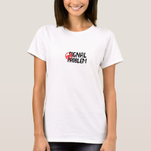 Funny Hiking Shirt No Signal No Problem red