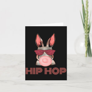 Funny Hip Hop Bunny Sunglasses Easter Card