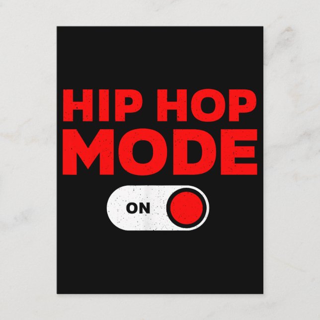 Funny Hip Hop Design For Men Women 90s Hip Hop Dan Enclosure Card (Front)