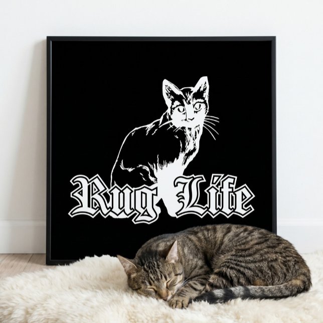 Funny Hip Hop Parody Feline Art Poster (Creator Uploaded)