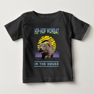 Funny Hip Hop Wombat Music Humour Baby T-Shirt