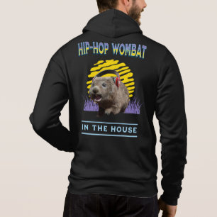 Funny Hip Hop Wombat Music Humour Hoodie