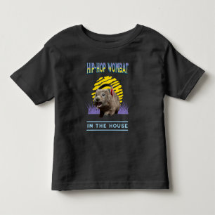 Funny Hip Hop Wombat Music Humour Toddler T-Shirt