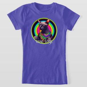 Funny Hippie Sphynx Cat T-Shirt