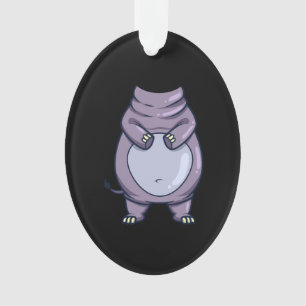 Funny Hippo Body Headless Halloween Mammal Costume Ornament
