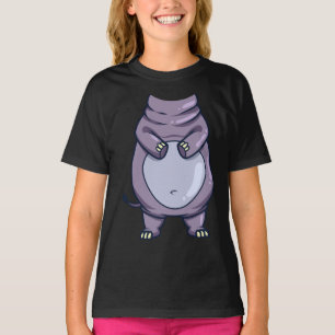 Funny Hippo Body Headless Halloween Mammal Costume T-Shirt