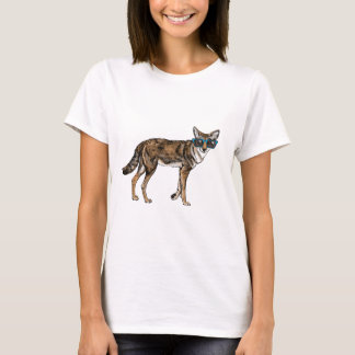 Funny Hipster Coyote with Sunglasses T-Shirt