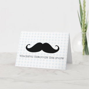 Funny hipster moustache holiday xmas moustaches