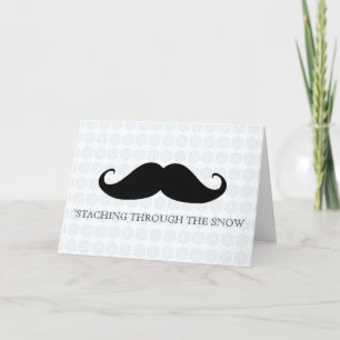 Funny hipster moustache holiday xmas moustaches
