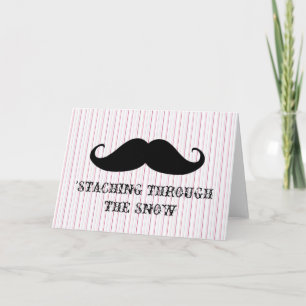 Funny hipster moustache holiday xmas moustaches