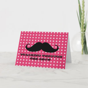 Funny hipster moustache holiday xmas moustaches
