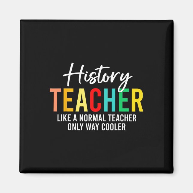 Funny History Teacher Definition Back To School Te Magnet (Front)
