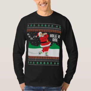 Funny Ho Ho Ho Ugly Santa Golf Christmas Sweater J