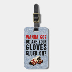 Funny Hockey Enforcer Custom Luggage Tag