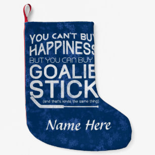Funny Hockey Goalie Christmas Stocking Customise