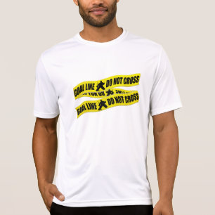 Funny Hockey Goalie Crime Tape T-Shirt