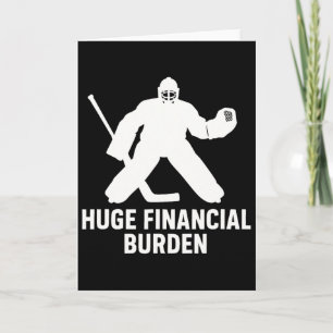 Funny Hockey Goalie Mom And Dad, Ice Hockey Card