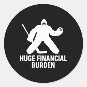 Funny Hockey Goalie Mom And Dad, Ice Hockey Classic Round Sticker