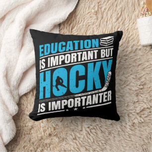 Funny Hockey is Importanter Cushion