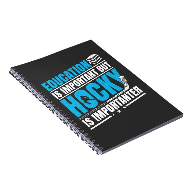 Funny Hockey is Importanter Notebook (Right Side)