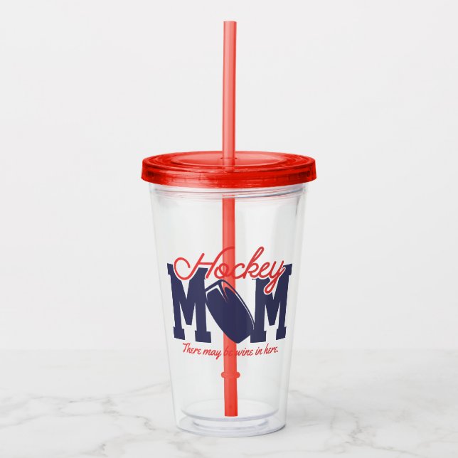 Funny Hockey Mum   Acrylic Tumbler (Front)