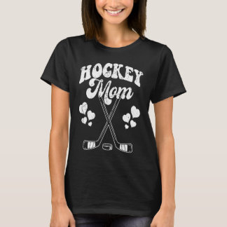 Funny Hockey Mum Frisbee Lover Retro Vintage 70's  T-Shirt