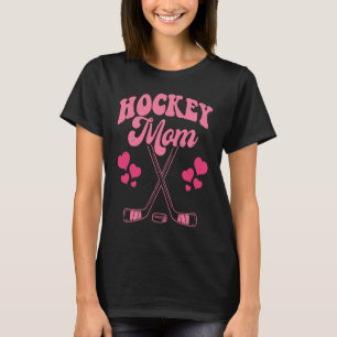 Funny Hockey Mum Frisbee Lover Retro Vintage 70's T-Shirt