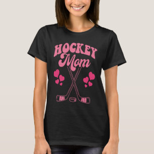 Funny Hockey Mum Frisbee Lover Retro Vintage 70's T-Shirt