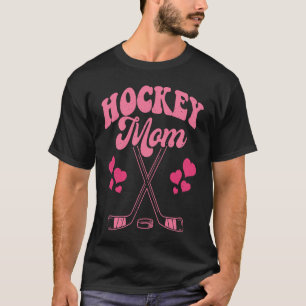 Funny Hockey Mum Frisbee Lover Retro Vintage 70's T-Shirt