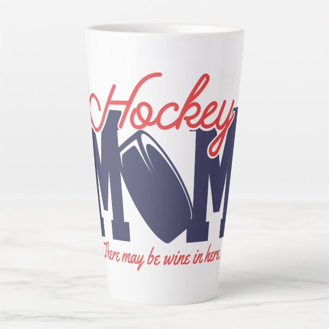 Funny Hockey Mum  Latte Mug (Front)
