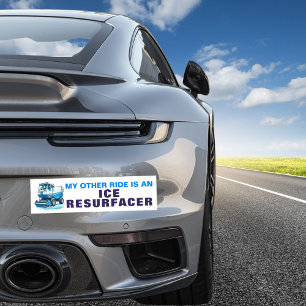 Funny Hockey My Other Ride is An Ice Resurfacer Bumper Sticker