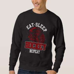 Funny Hockey Player  Ice Hockey Goalie Hockey Sweatshirt