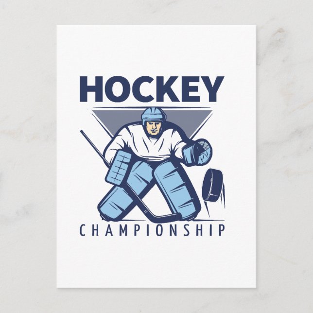 Funny hockey postcard (Front)