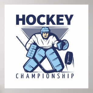 Funny hockey poster