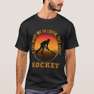 Funny Hockey Saying Vintage Silhouette Player T-Shirt