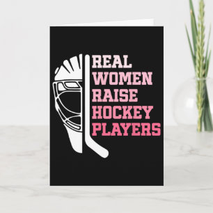 Funny Hockey Shirt For Women Real Women Raise Hock Card
