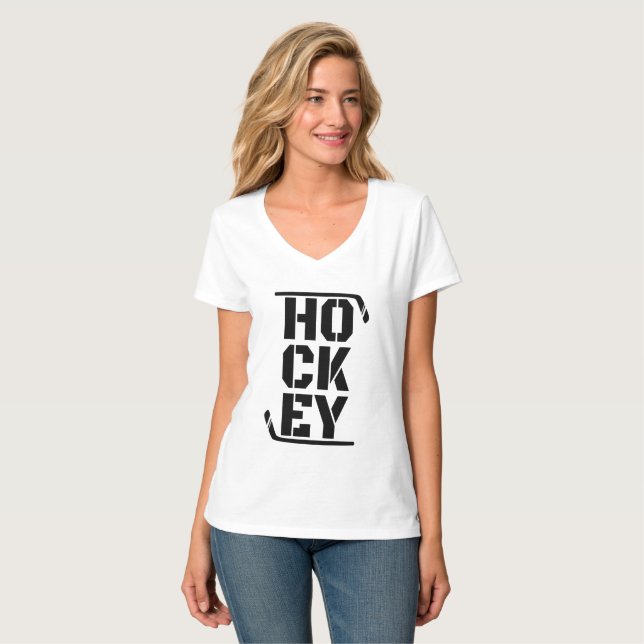 Funny Hockey      T-Shirt (Front Full)